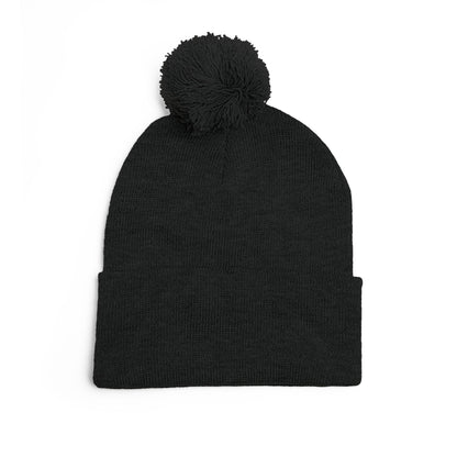 Pom-Pom Knit Cap (Embroidery)