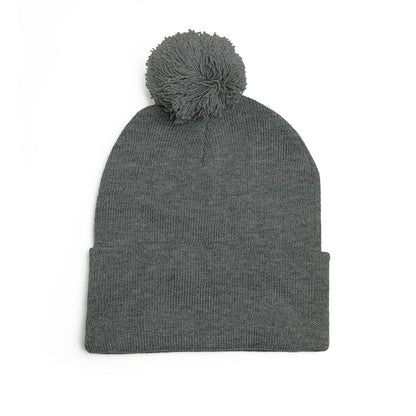 Pom-Pom Knit Cap (Embroidery)