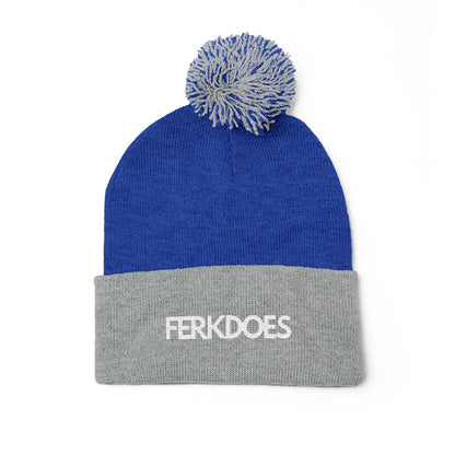 Pom-Pom Knit Cap (Embroidery)