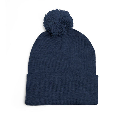 Pom-Pom Knit Cap (Embroidery)