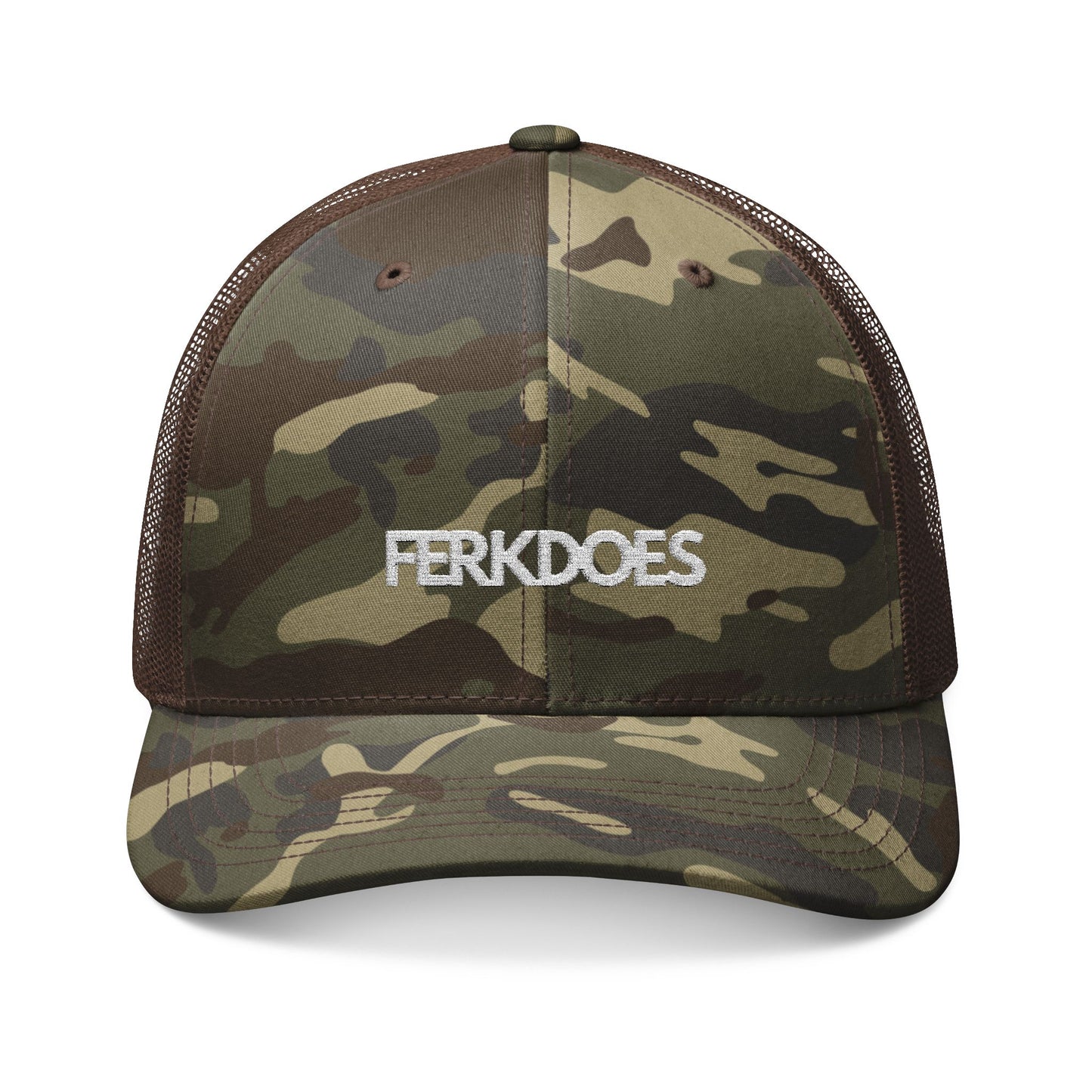 Unisex - Camouflage Trucker Hat (Embroidery)
