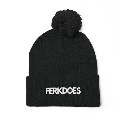 Pom-Pom Knit Cap (Embroidery)